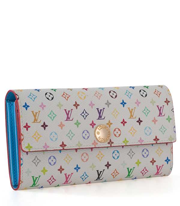 1:1 Copy Louis Vuitton Monogram Multicolore Sarah Wallet M93742 Replica